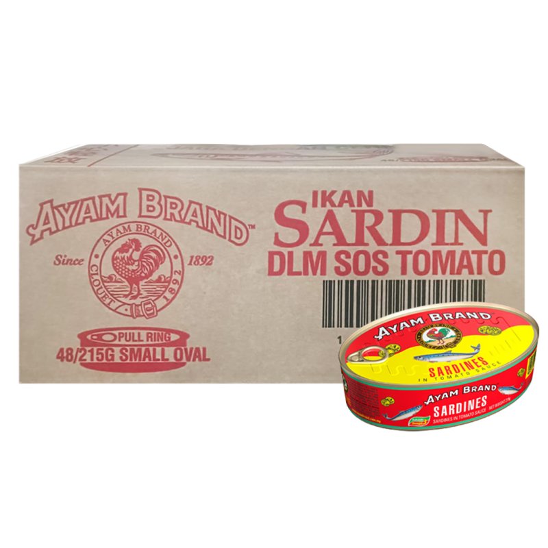 AYAM BRAND SARDIN (BUJUR) 48*215G