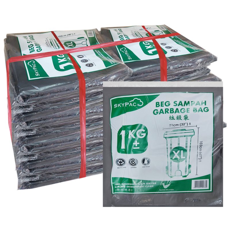 Heavy Duty Garbage Bag Plastik Sampah XL