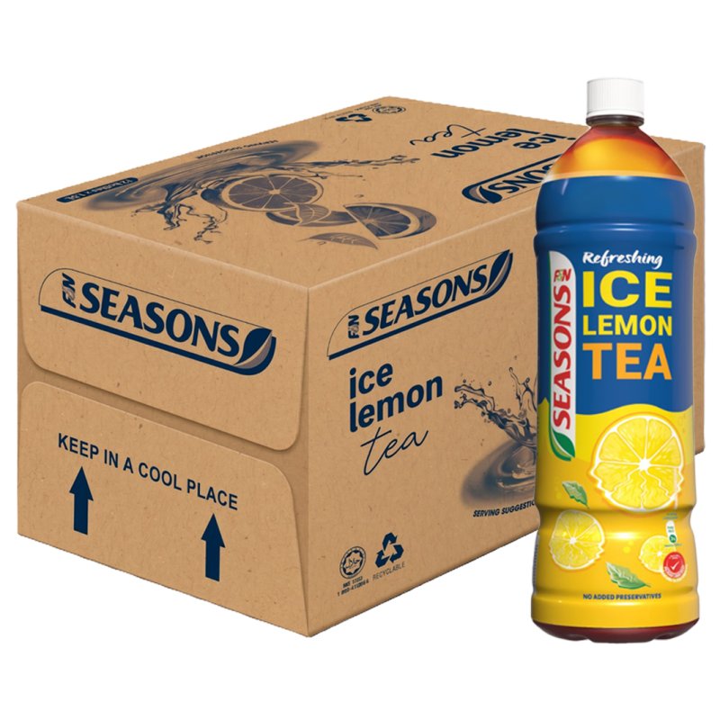 F&amp;N SEASONS TEH LEMON AIS 12*1.5L