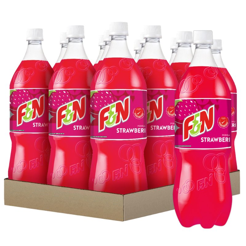 F&amp;N STRAWBERI 12*1.5L