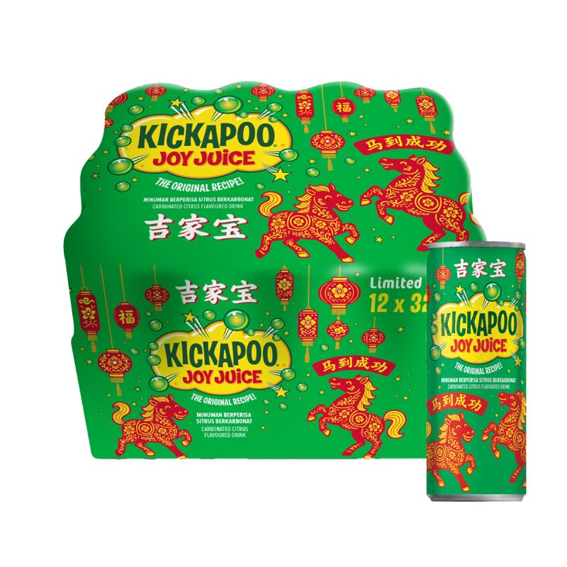 KICKAPOO TIN 12*320ML PROMO