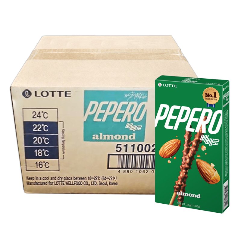 LOTTE PEPERO STIK COKLAT BADAM 40*32G