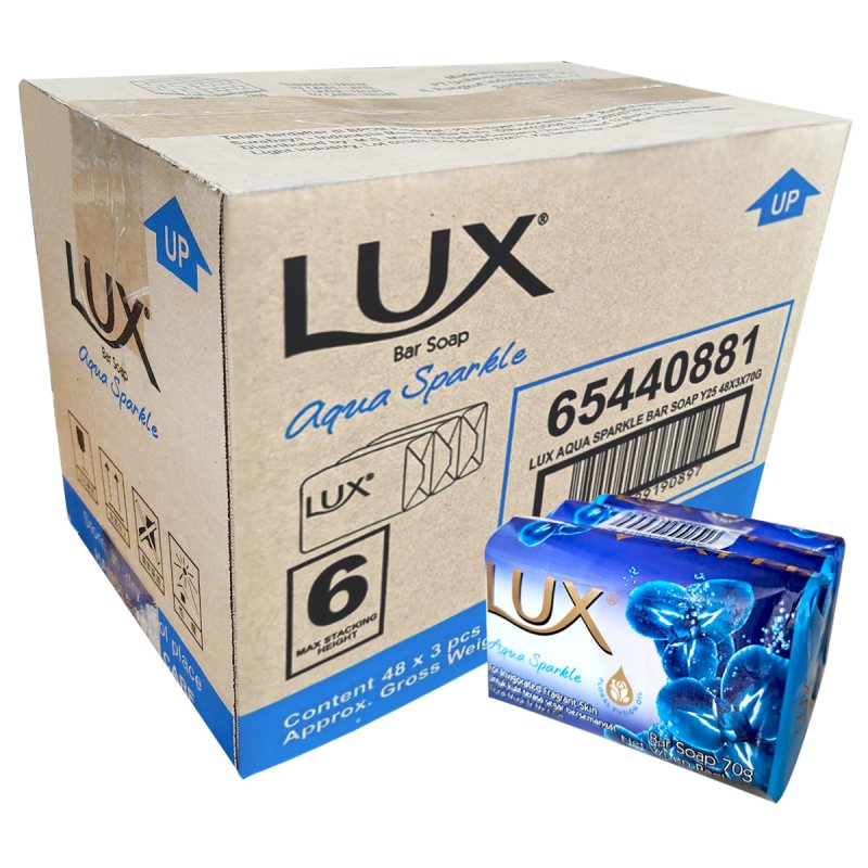 LUX AQUA SPARKLE SABUN BAR 2*24*(3*70G)