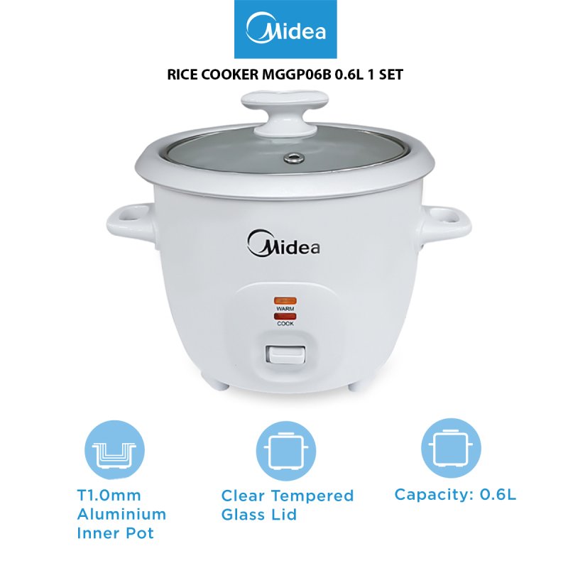 MIDEA RICE COOKER MGGP06B 0.6L 1 SET