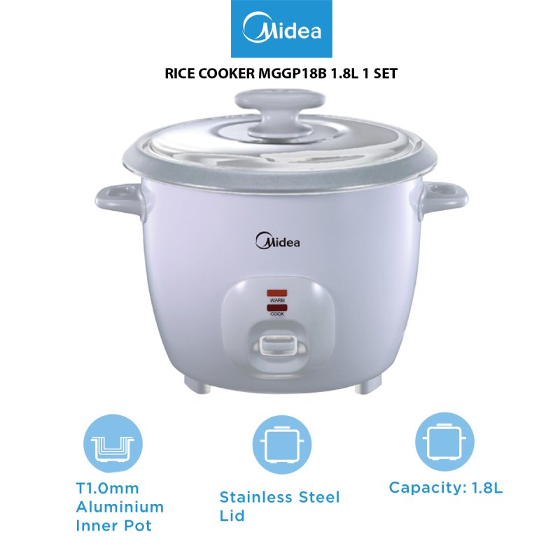 MIDEA RICE COOKER MGGP18B 1.8L 1 SET
