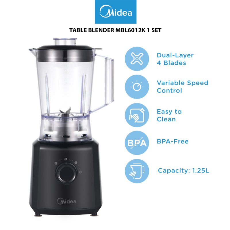 MIDEA TABLE BLENDER MBL6012K 1 SET