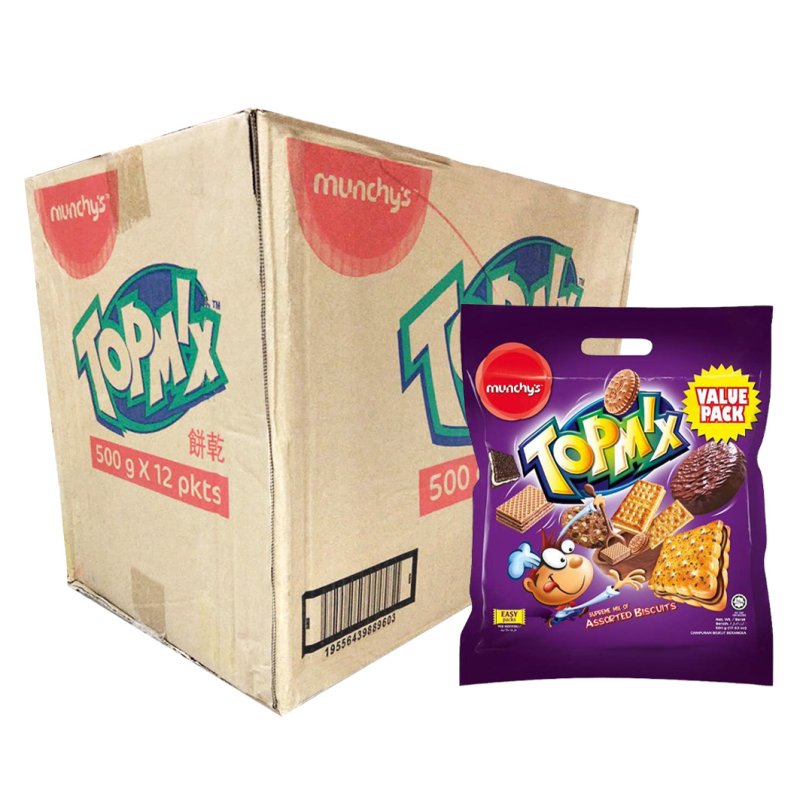MUNCHYS TOPMIX ANEKA BISKUT 12*500G