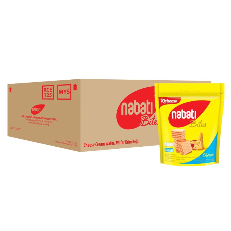 RICHEESE NABATI BITES WAFER KEJU 24*125G