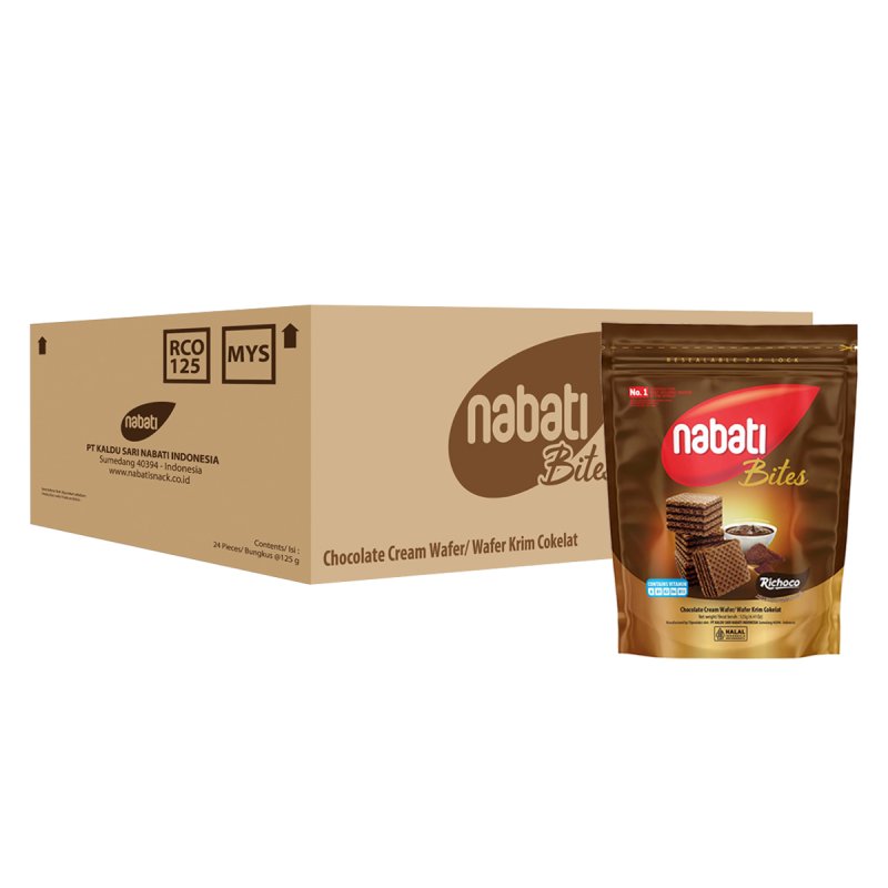 RICHOCO NABATI BITES WAFER CKLT 24*125G